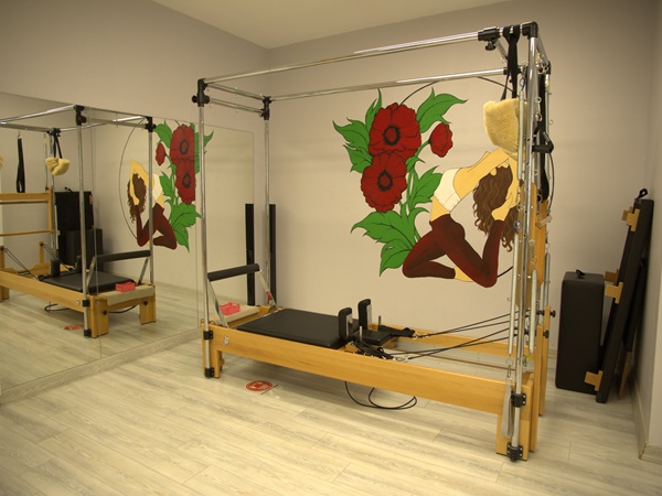 Pilates Time Studio'da reformer ekipmanları